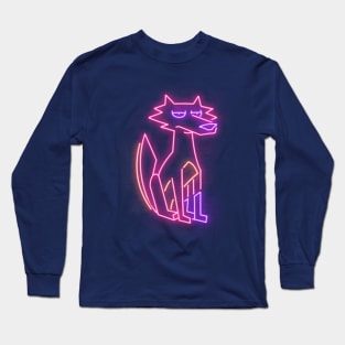 Neon coyote space Long Sleeve T-Shirt